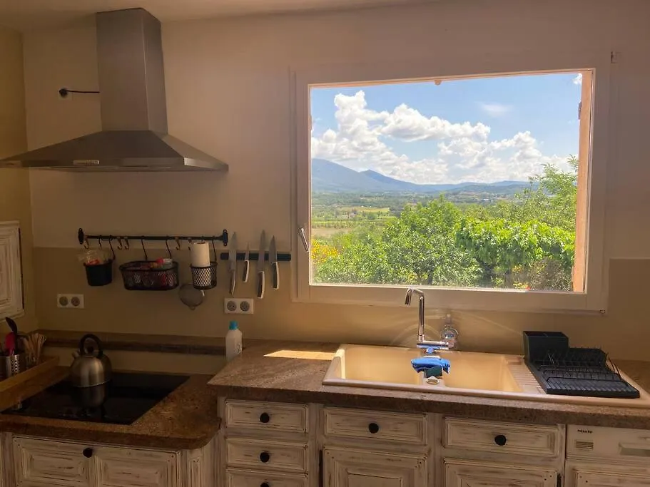 Jolie Maison Avec Vue Imprenable, Piscine, Jeu De Boules, Calme Au Coeur Du Luberon Les Cordiers France