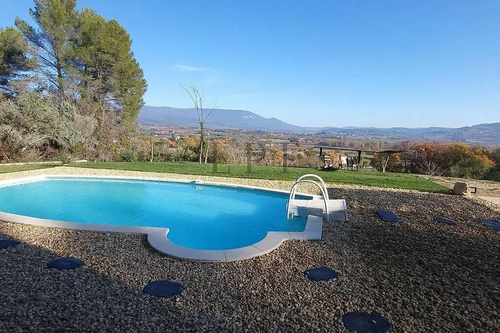 Jolie Maison Avec Vue Imprenable, Piscine, Jeu De Boules, Calme Au Coeur Du Luberon Les Cordiers